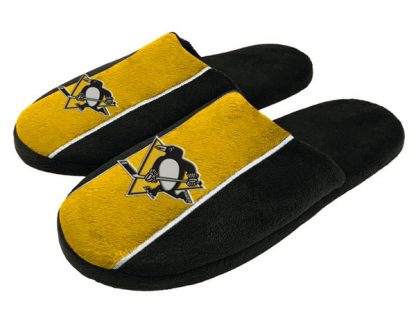 Pittsburgh Penguins Stripe Slippers