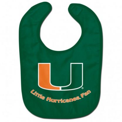 Miami Hurricanes baby bib