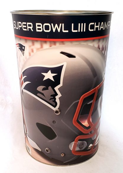 Patriots Super Bowl LIII Trash Can