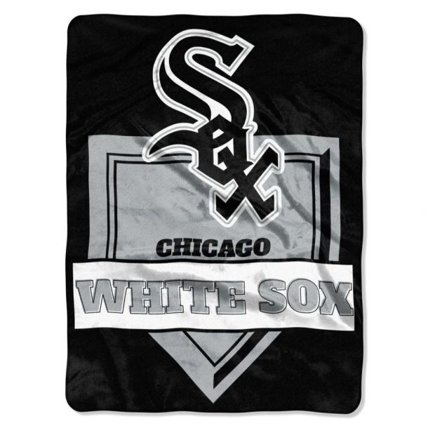 Chicago White Sox Blanket 60x80 Home Plate Design SWIT Sports