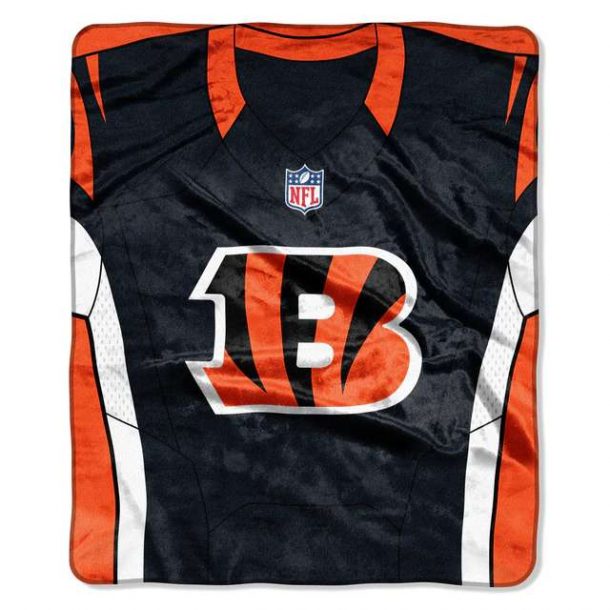 Cincinnati Bengals Throw Blanket 50x60 Jersey Design SWIT Sports