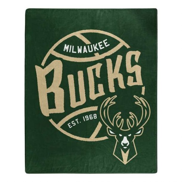 Milwaukee Bucks Throw Blanket 50x60 Blacktop Design - SWIT ...