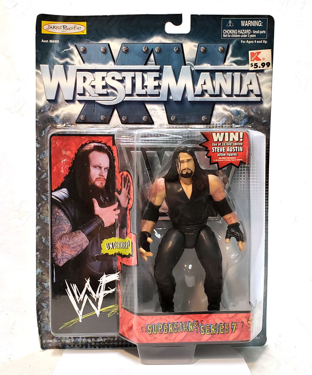 WWE WWF Undertaker Wrestling Superstar Mini Action Figure Figurine 