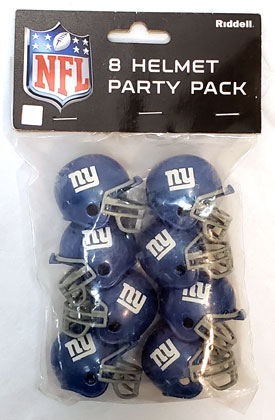 New York Giants Team Helmet Party Pack