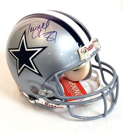 Terrell Owens Cowboys Autographed Helmet