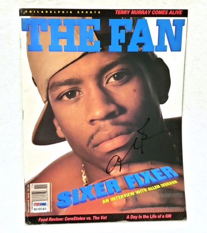 Allen Iverson Signed SI Cover B16040