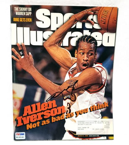 Allen Iverson Signed SI Cover B16041
