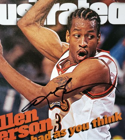 Allen Iverson Signed SI Cover B16041