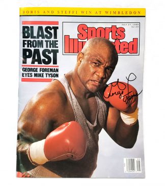 George Foreman Signed SI Cover 30921