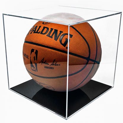Black Base Grandstand Basketball Display Case
