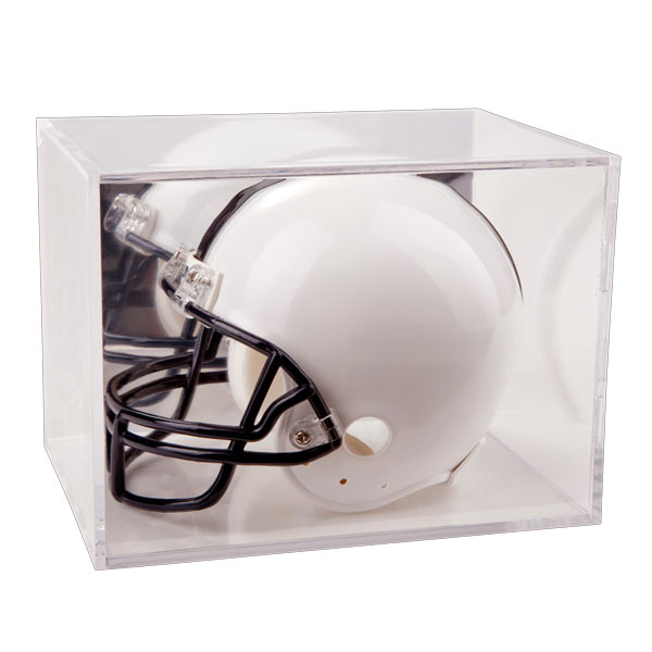 Acrylic Football Cube Presentation Display Case Box & Ball Holder