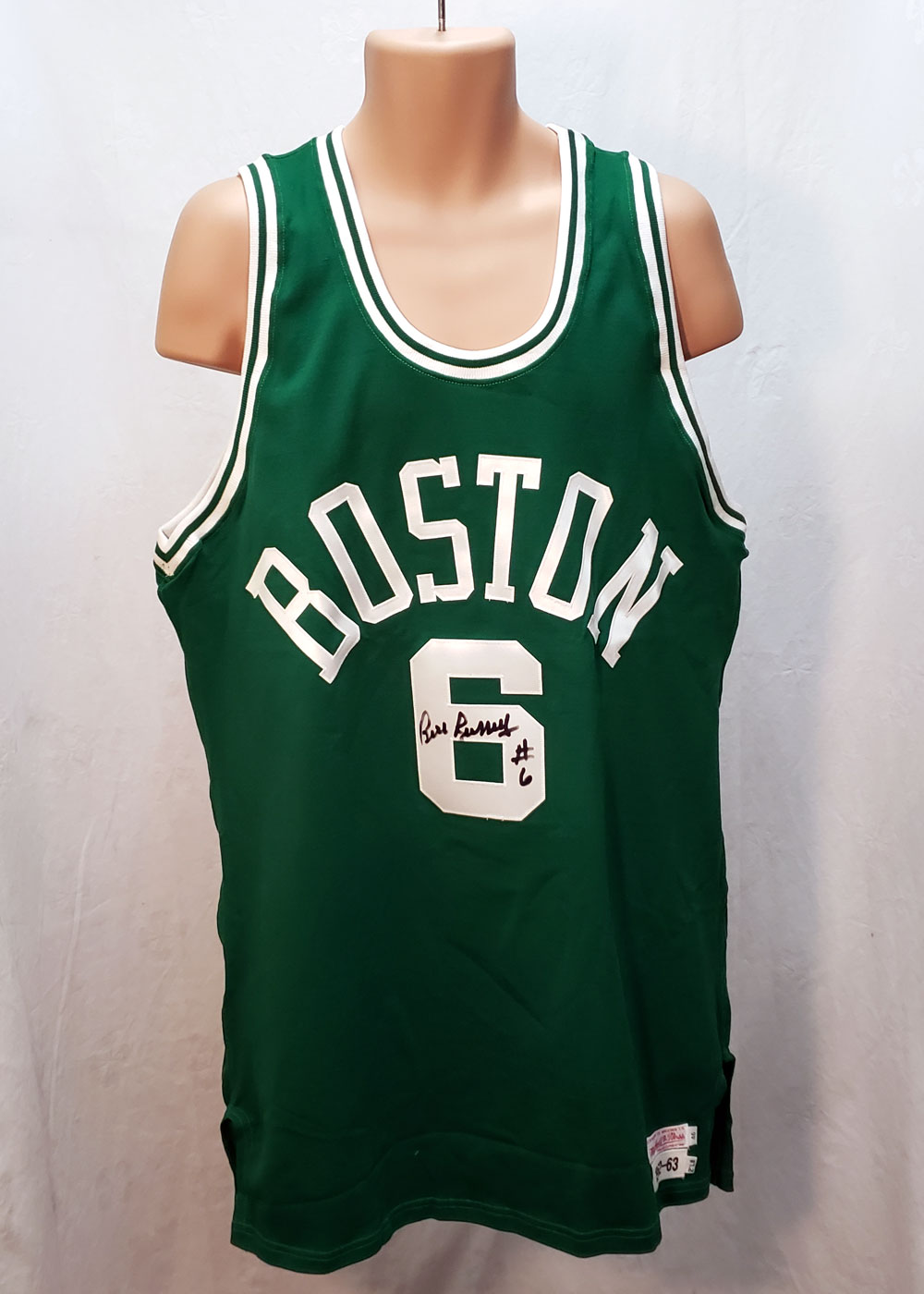 Bill Russell Boston Celtics Autographed Framed Basketball Jersey