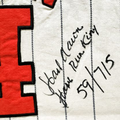 Hank Aaron Autographed Jersey