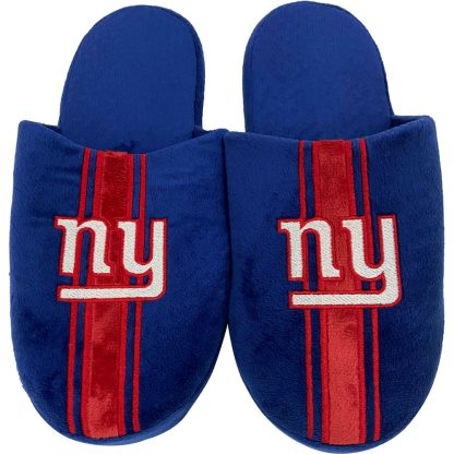 New York Giants Striped Team Slippers