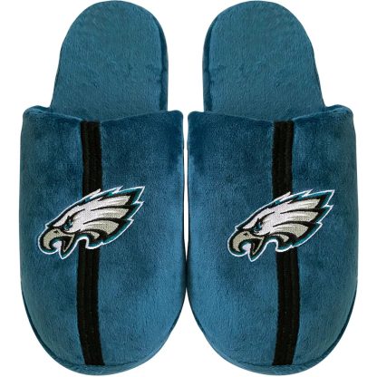 Philadelphia Eagles Striped Team Slippers