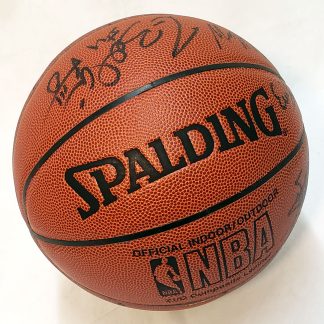76ers Team Signed Ball 1068