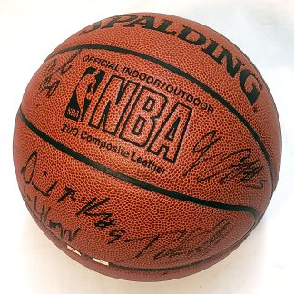 76ers Team Signed Ball 1069