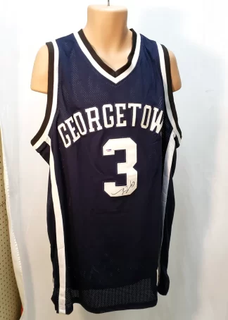 Allen Iverson Signed Georgetown Jersey