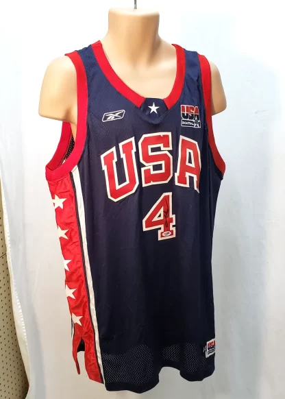 Allen Iverson Signed USA Jersey