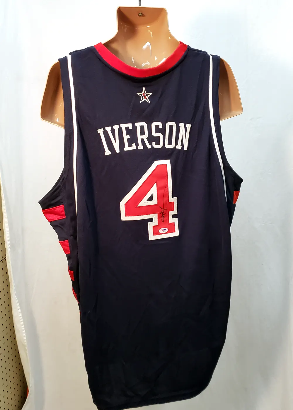 Allen Iverson Signed All Star Jersey PSA E26444 - SWIT Sports