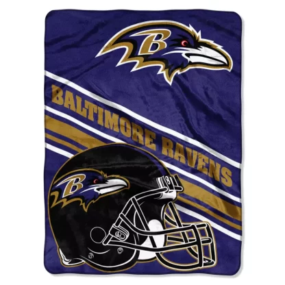Baltimore Ravens Blanket 60x80 Slant Design