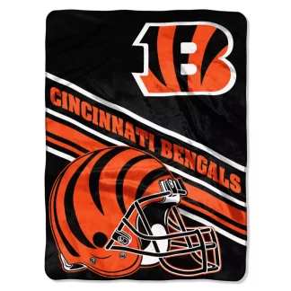 Cincinnati Bengals Blanket 60x80 Slant Design
