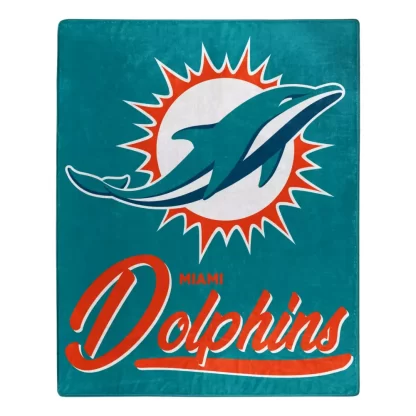 Miami Dolphins Blanket 60x80 Signature Design