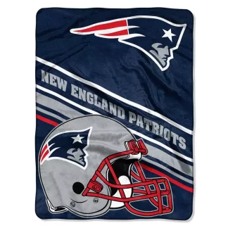 New England Patriots Blanket 60x80 Slant Design