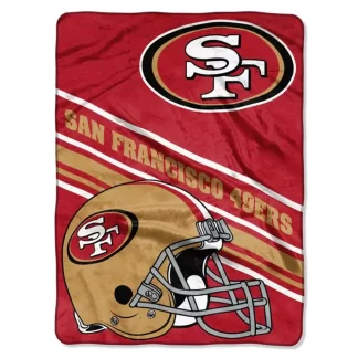 San Francisco 49ers Blanket 60x80 Slant Design