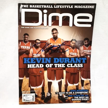 Kevin Durant signed Dime Magazine 1