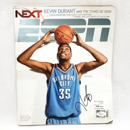 Kevin Durant signed ESPN Magazine P75473 a