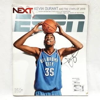 Kevin Durant signed ESPN Magazine P75474 a