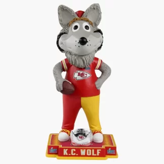 KC Wolf Super Bowl LVII Champions Mascot Bobblehead