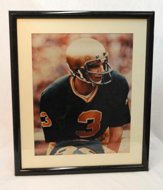 Joe Montana Signed Framed Display 22x26 JSA Notre Dame
