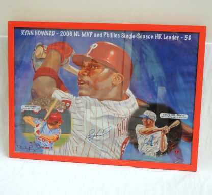 Ryan Howard Signed Framed Display