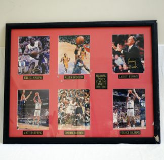 Philadelphia 76ers 2001-2002Multi Signed Framed Display
