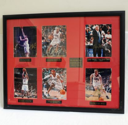 Philadelphia 76ers 2002-2003 Multi Signed Framed Display