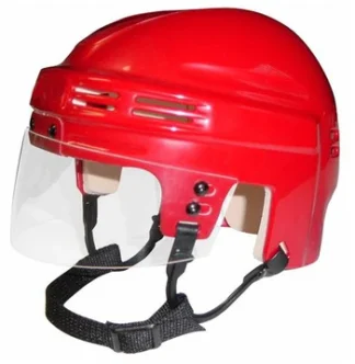 Blank Red Mini Hockey Helmet