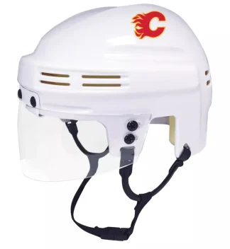 Calgary Flames White Mini Hockey Helmet