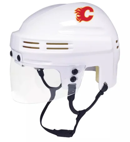 Calgary Flames White Mini Hockey Helmet