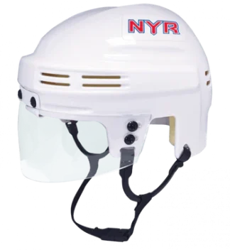 New York Rangers White Mini Hockey Helmet
