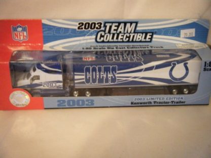 2003 NFL Team Collectible Fleer Limited edition Indianapolis Colts 1:80 scale Tractor Trailer