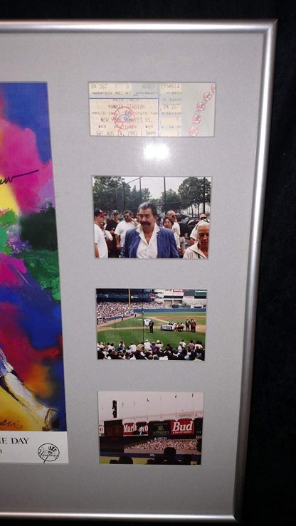 Autographed LeRoy Neiman's & Reggie Jackson & HOF Day at Yankee Stadium Fine Art Print - Image 5