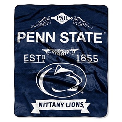 Bluetech Penn State Nittany Lions NCAA Royal Plush Raschel Blanket-By