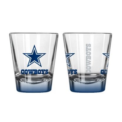 Dallas Cowboys Elite Shot Glass, 2-ounce, 2-Pack