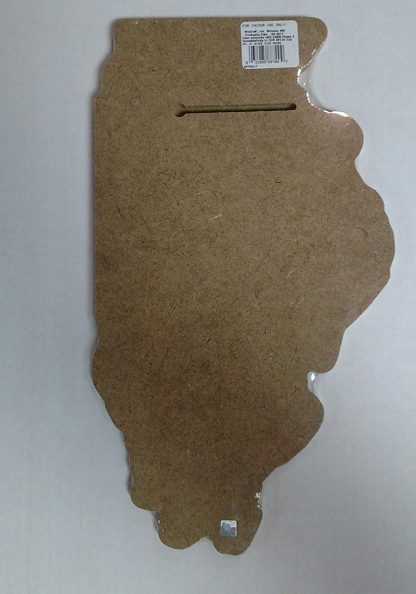 Chicago Bears NFL Licensed Wooden Indoor State Shape Sign - Image 3