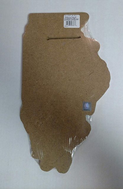 Chicago Bulls NBA Licensed Indoor State Shape Sign - Image 3