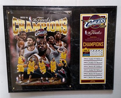 Cleveland Cavaliers 2016 NBA Finals Champions Horizontal Plaque (Size 15" x 12")