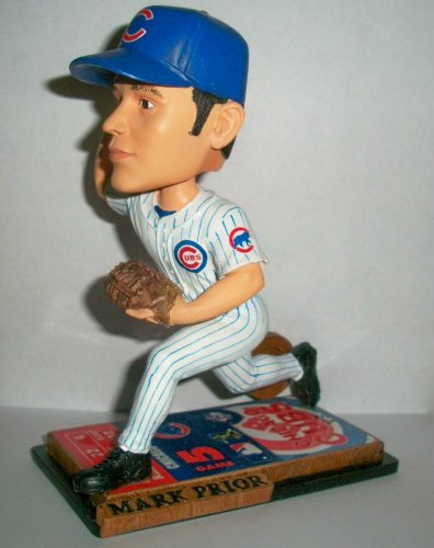 Mark Prior Chicago Cubs Ticket Base Bobblehead /5000 - SWIT Sports