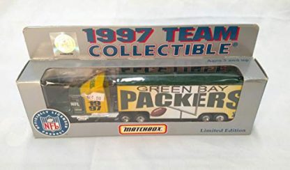 Green Bay Packers 1997 Limited Edition Matchbox Die Cast Tractor Trailer Collectible